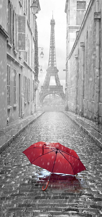 Eiffel Tower, Rain HD phone wallpaper