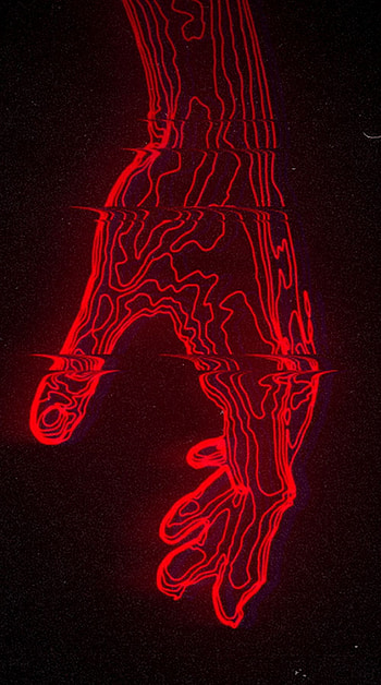 red touch, aesthetic HD phone wallpaper