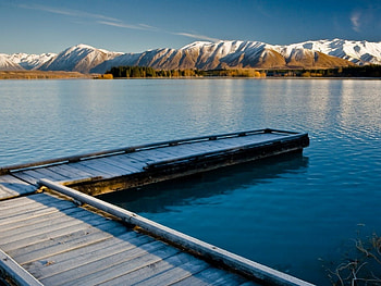Active_Tranquility_New_Zealand, blue, lakes, landscape, sky, nature, water, ice, mountain HD wallpaper