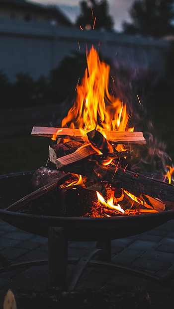 Bonfire, Night Bonfire HD phone wallpaper