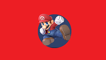 Super Mario, video game, Super Smash Bros. Ultimate, minimal HD wallpaper