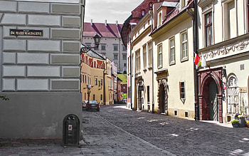 Krakow, Poland, street, Krakow, houses, Poland HD wallpaper
