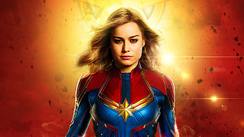 Captain Marvel , quality, Heroic backgrounds, Marvel cinematic universe HD wallpaper