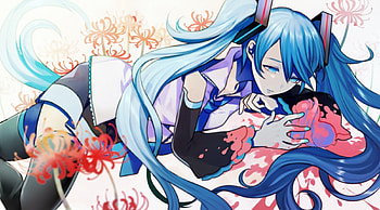 Hatsune Miku, awesome, tears, uniform, artistic, nice, digital, cg, hatsune, aqua eyes, outfit, white, killed, art, twintail, organ, thigh highs, girl, singer, aqua, anime girl, anime, pretty, twin tail, virtual, stockings, blue, black, song, leggings, cute, vocaloid, beauty, sob, miku, music, vocaloids, crying, thighhighs, amazing, blood, stunning, hugging, program, skirt, depressed, beautiful, diva, tie, sad, aqua hair, hug, cool, flowers, idol, heart HD wallpaper