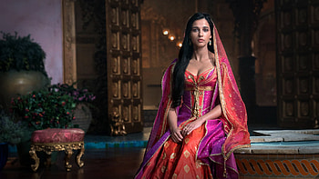 Princess, Actress Jasmine, Aladdin, Naomi Scott HD wallpaper