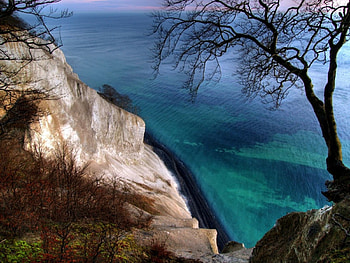 cliffs, sea, cliff HD wallpaper