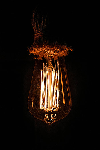 Dark, Shine, Light, Darkness, Glow, Light Bulb HD phone wallpaper