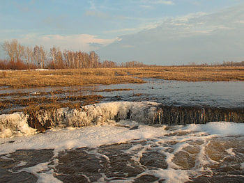 Nature, Spring, Thawed, Melted, Flood, Kokshetau, April HD wallpaper
