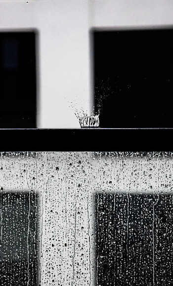 Drops, Miscellanea, Miscellaneous, Spray, Bw, Chb HD phone wallpaper