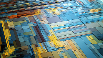 3D geometric abstract HD wallpaper