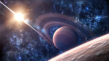 space, galaxy, saturn, planet HD wallpaper