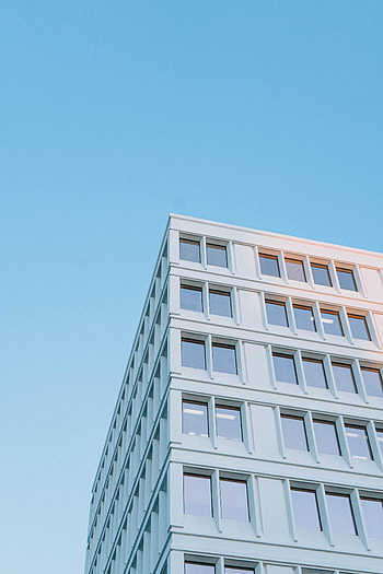 Windows, Sky, Architecture, Building, Minimalism, Facade HD phone wallpaper