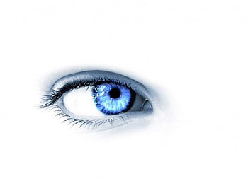 WHITE eye, 3dandcg, abstract HD wallpaper