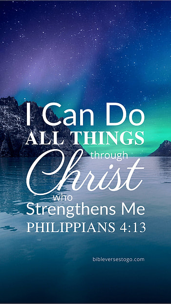 Philippians 4:13 Bible Verse – Bible Verses To Go HD phone wallpaper