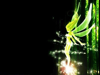 Green Fairy, fairy, magic, light, green HD wallpaper
