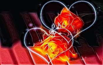 Blissful Heart Of Love, loving, roses, caring, beauty, abstract, fractalius, flowers, romantic, heart HD wallpaper