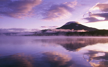 Landscape, Mountains, Violet HD wallpaper
