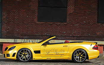 Mercedes Benz SL 55 Liquid Gold, 55, cars, benz, gold, sl, mercedes, liquid HD wallpaper