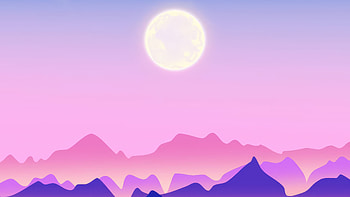Celestial Blush Over Silent Peaks, sun, purple, mountains, mountain, artist, artwork, art, digital-art, deviantart HD wallpaper