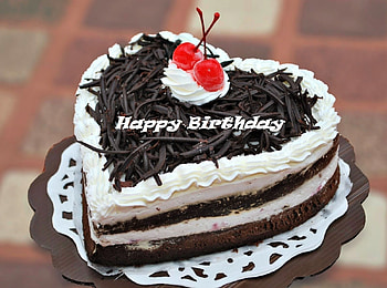 Happy Birtay, Abstract, White, graphy, Birtay, Heart, Cherry, Brown, Happy, Cake HD wallpaper