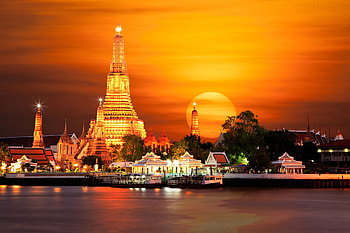 Bangkok sunset, Top backgrounds HD wallpaper