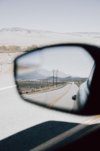 Mountains, Miscellanea, Miscellaneous, Road, Car, Machine, Mirror HD phone wallpaper