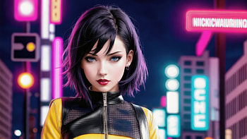 Short Hair Girl Cyberpunk, cyberpunk, scifi, artist, artwork, digital-art HD wallpaper