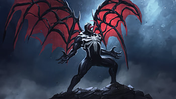 Venom With Wings In Marvels Spiderman 2, spiderman-2, spider-man-2, venom, superheroes, ps5-games, ps-games, 2023-games, games, artwork, artist, digital-art HD wallpaper