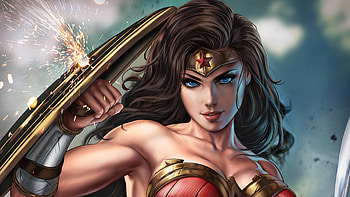 Wonder Woman Armor Sword , wonder-woman, superheroes, artist, artwork, digital-art, deviantart HD wallpaper