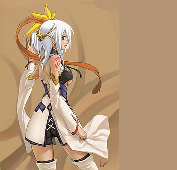 Searching, silver hair, sexy, white, elve, beautiful, anime, fantasy, pretty, legs, female HD wallpaper