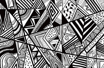 Black And White Abstract HD wallpaper