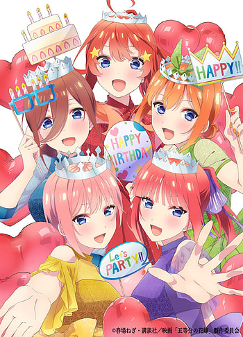 las quintillizas., feliz, anime HD phone wallpaper