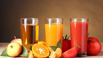 Apple, orange, and tomato, Juice HD wallpaper