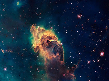 Galaxy cloud, blue, galaxy, space, sky, stars, cloud HD wallpaper