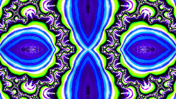 Trippy Psychedelic Fractal, trippy, psychedelic, aesthetic, blue, Abstract, fractal, abstract blue HD wallpaper