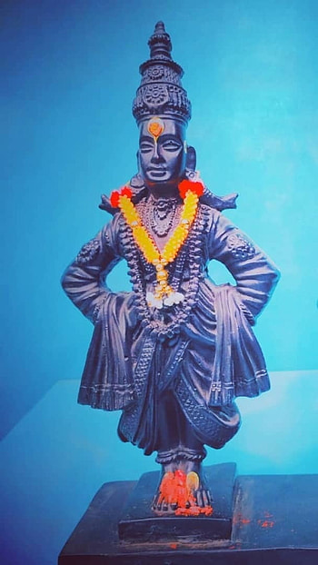 Vitthal, Blue Background, Lord Vitthal HD phone wallpaper
