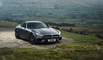 Grey, sports car, Mercedes-AMG GT HD wallpaper