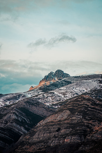 Landscape, Nature, Snow, Mountain, Vertex, Top, Hills HD phone wallpaper