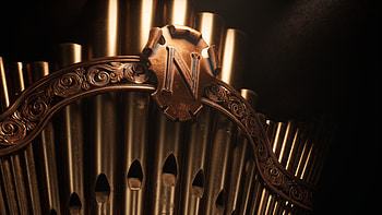 Artstation, Nautilus pipe organ, Lumen experiment, Artistic creation HD wallpaper