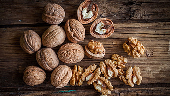 Walnuts, , Walnut backgrounds, beautification HD wallpaper
