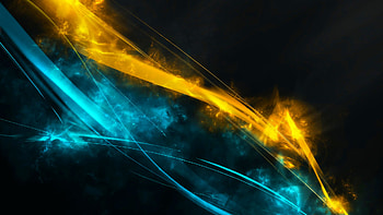 Blue yellow streaks HD wallpaper