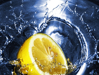 Fruits, Water, Food, Lemons HD wallpaper