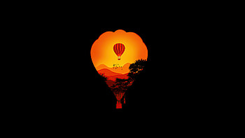 Art, Air balloon, Minimal dark art, Artist HD wallpaper