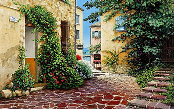 rue anette france, steps, plant, rue, anette HD wallpaper