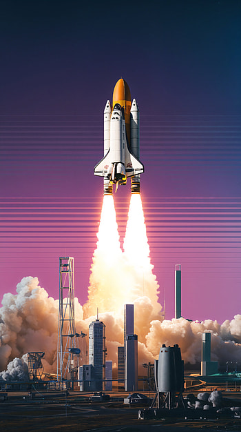 Launch Into Adventure: Space Shuttle , rocket, space HD phone wallpaper
