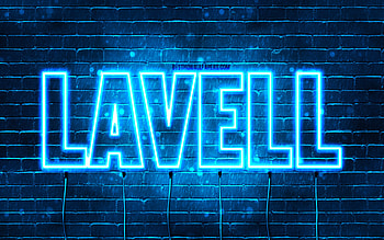 Happy Birtay Lavell, , blue neon lights, Lavell name, creative, Lavell Happy Birtay, Lavell Birtay, popular french male names, with Lavell name, Lavell HD wallpaper
