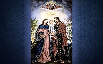 Holy Family, Joseph, Mary, Holy Trinity, Jesus HD wallpaper
