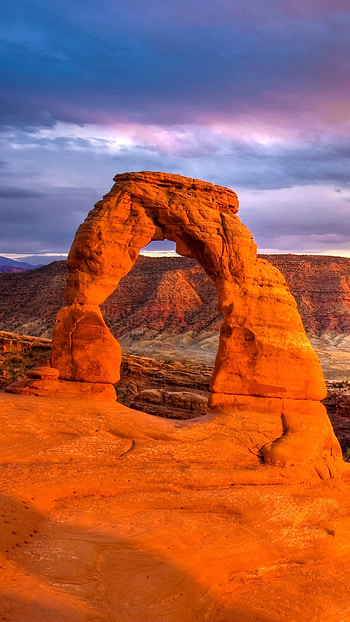 Delicate arch , Arch in Utah, Windows 10 spotlight, Moab scenery HD phone wallpaper