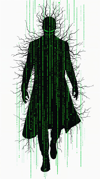 Matrix-Inspired : Embrace the Code, Phonk, silhouette, digital, technology HD phone wallpaper