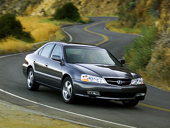 Cars, Auto, Nature, Trees, Grass, Acura, Front View, Style, Shrubs, Tl, Track, Route, 2002 HD wallpaper